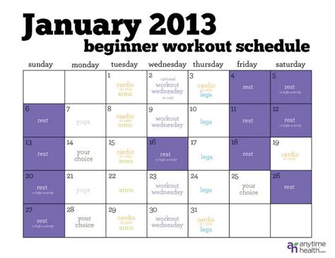 beginners workout calendar Archives .